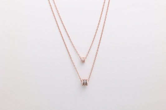 Double Layer Bead Necklace