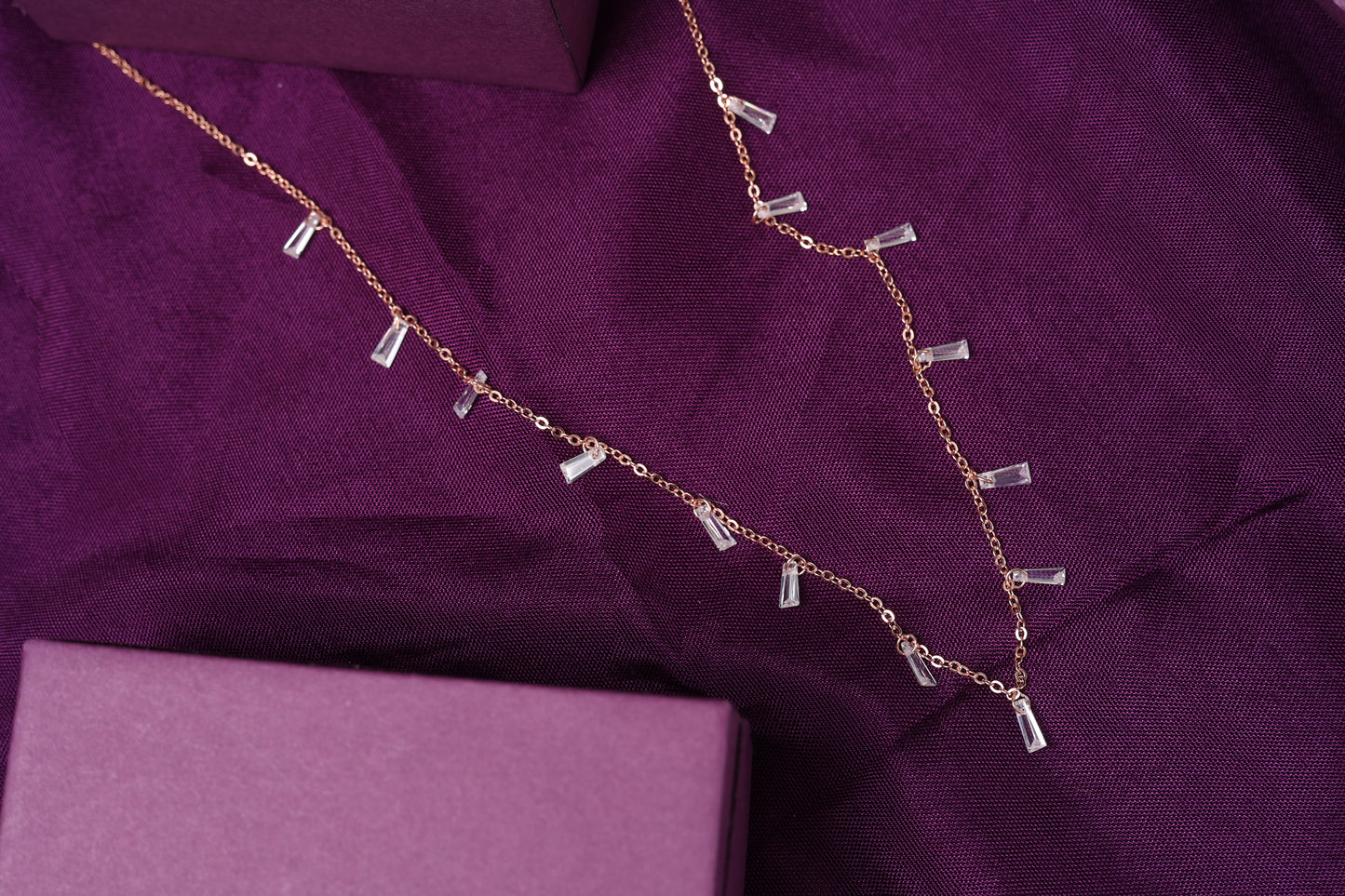 Baguette Charm Necklace