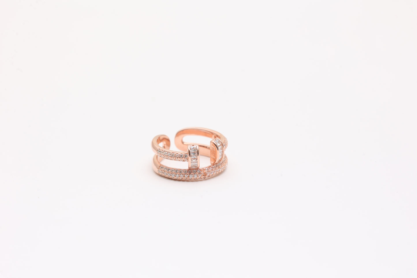 Pavé Double Band Ring