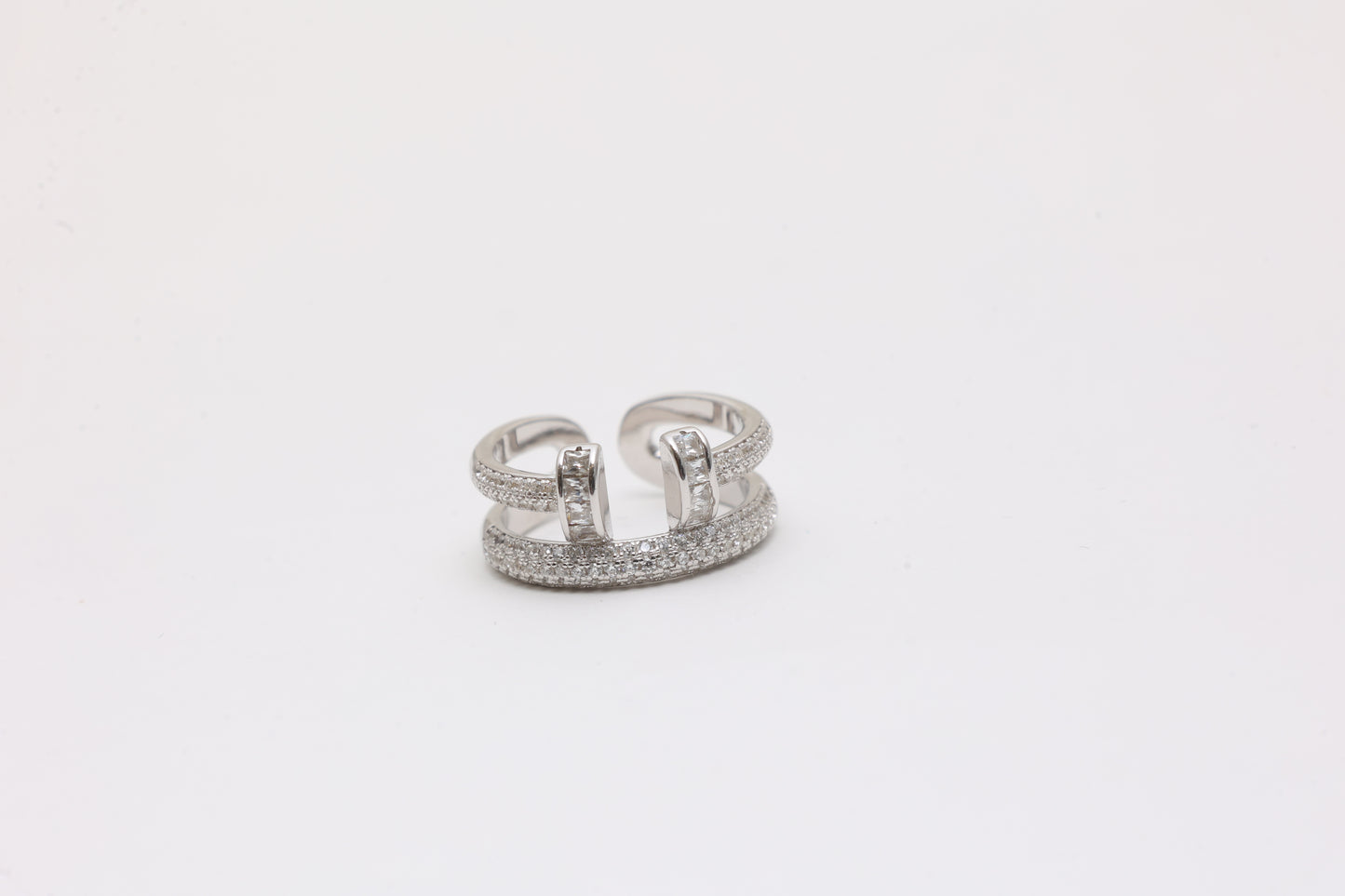 Pavé Double Band Ring