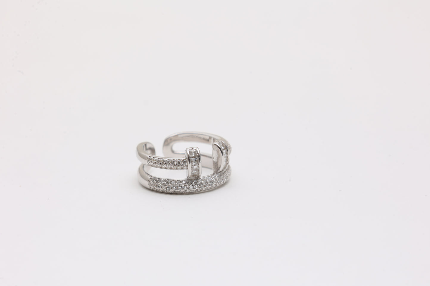 Pavé Double Band Ring