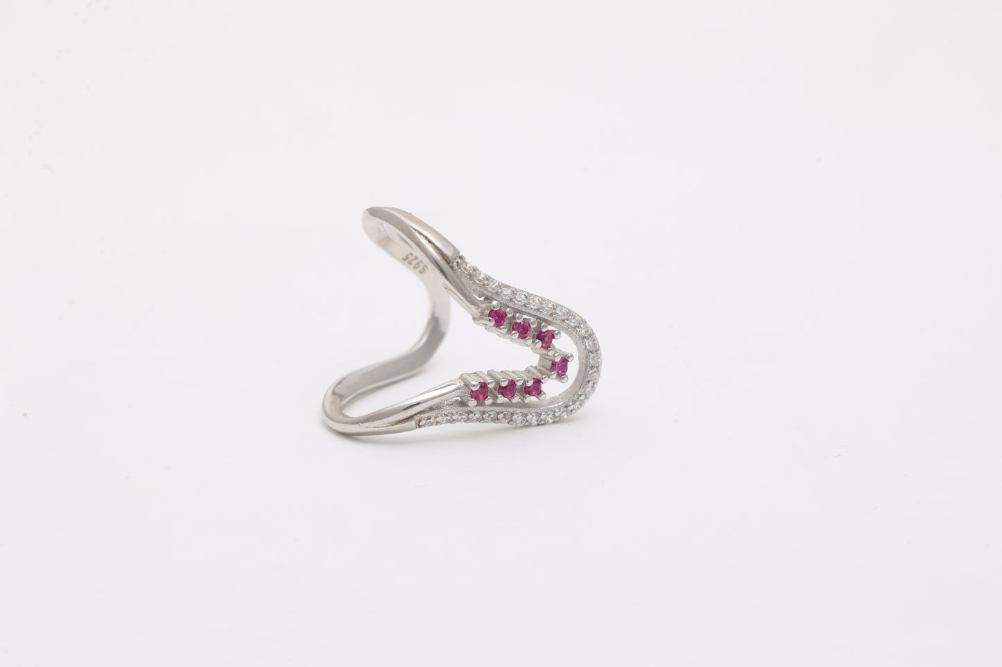 Ruby Wave Ring
