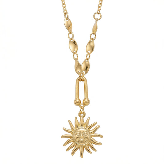Celestial Sun Pendant Necklace
