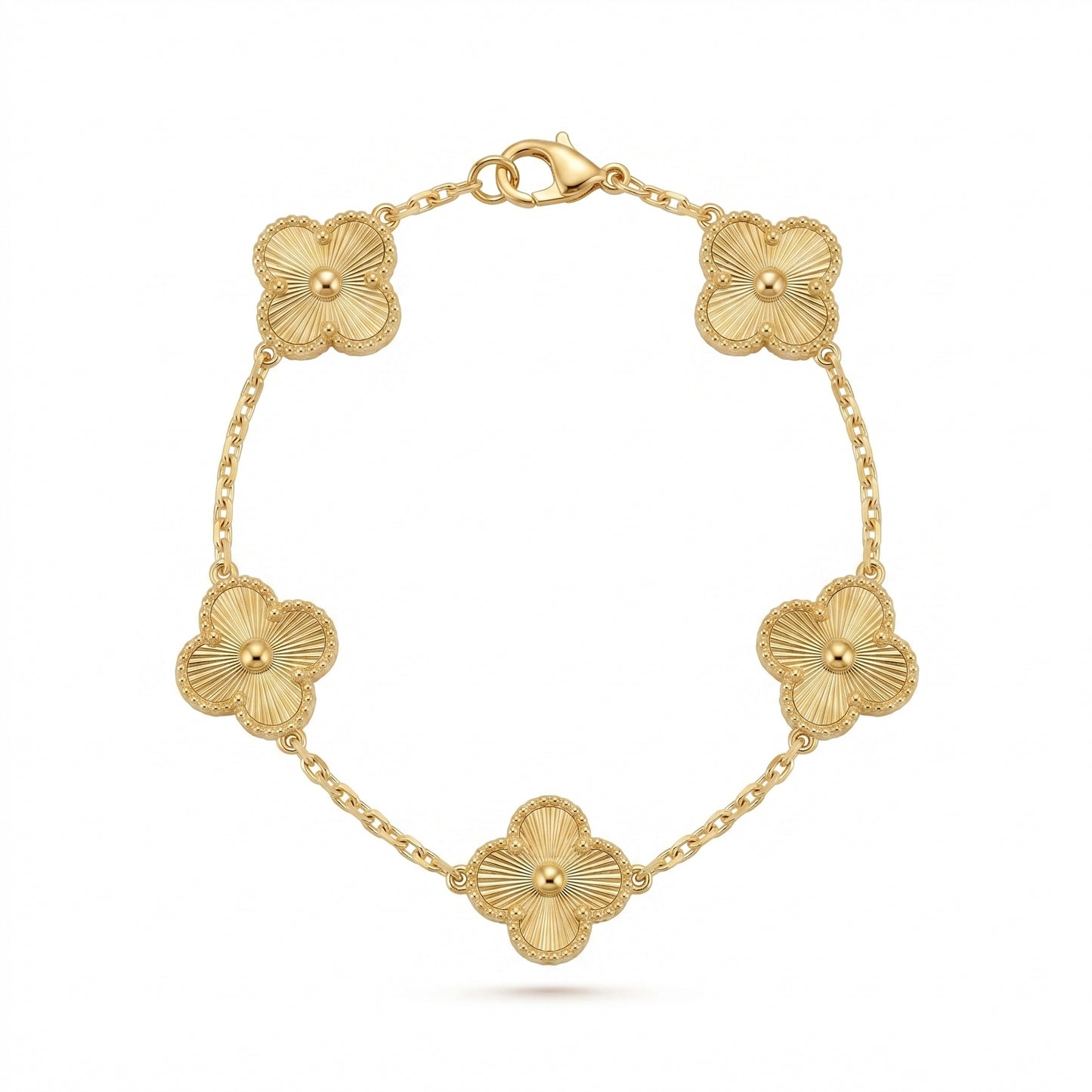 Textured Clover Bracelet