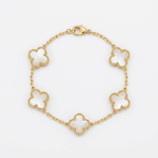 Mother of Pearl Clover Bracelet