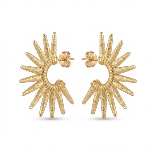 Sunburst Spike Earrings