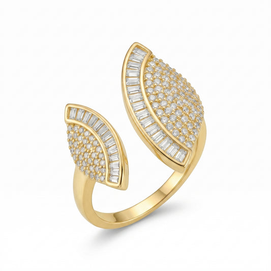 Open Zircon Statement Ring