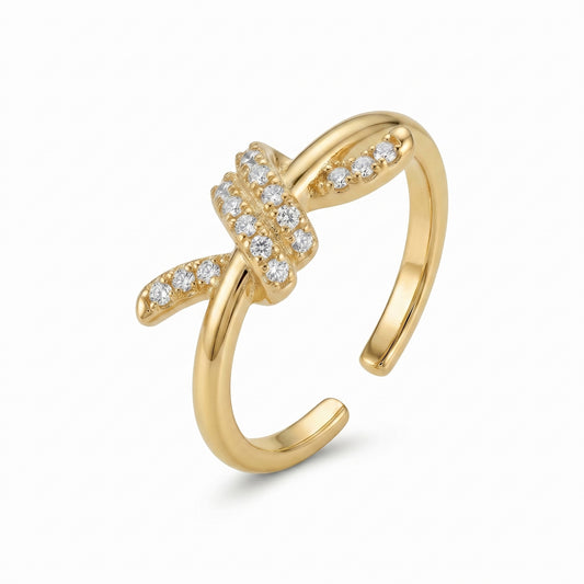 Knot Zircon Ring